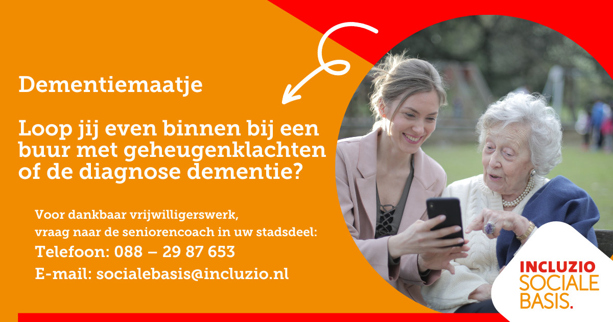 Maatjes gezocht voor mensen met beginnende dementie in Tegelen, Belfeld, Steyl