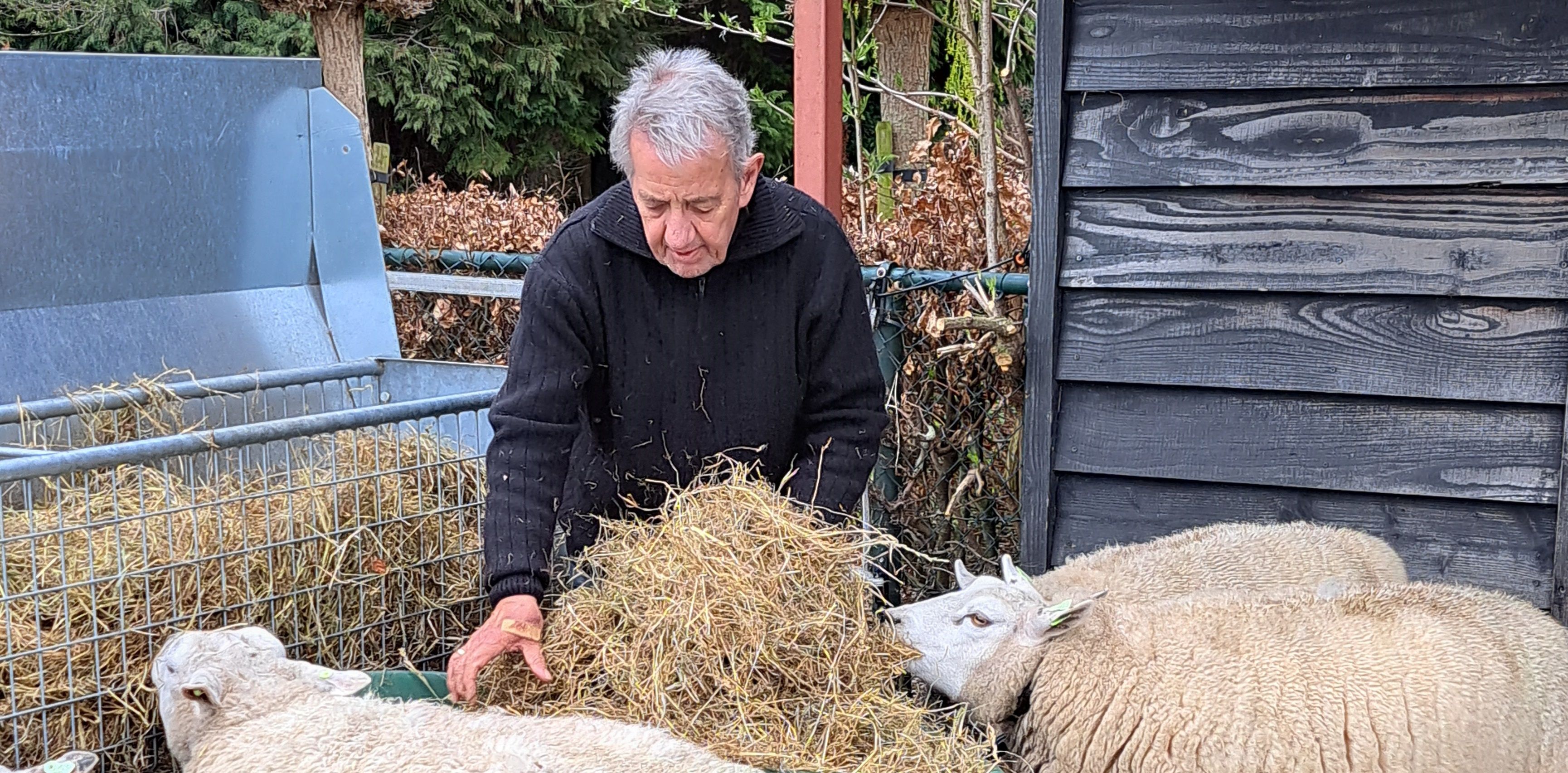 Aad en Kitty, verslavingsvrijwilligers, met een pony