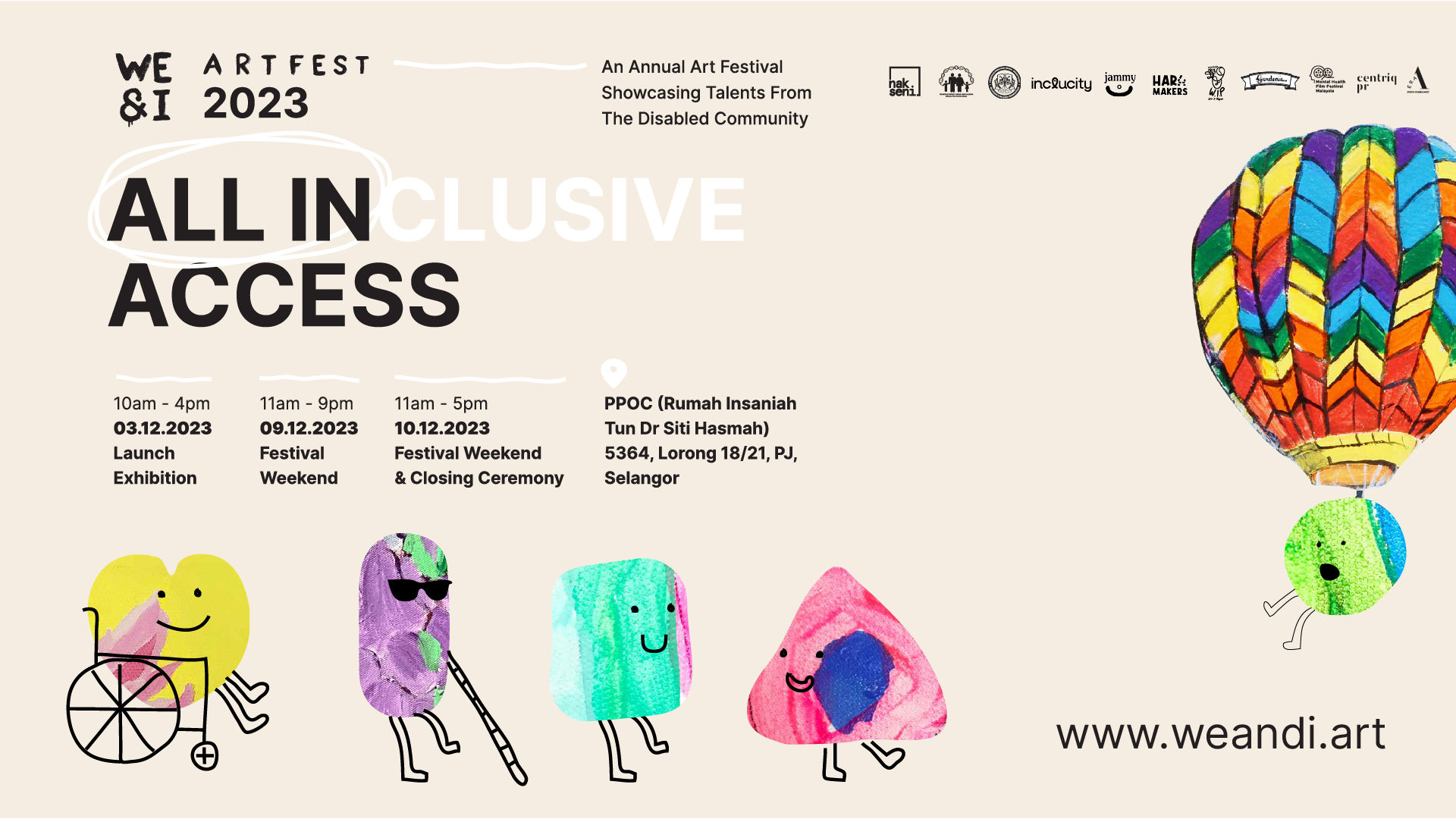 Volunteer for WE&I Artfest!