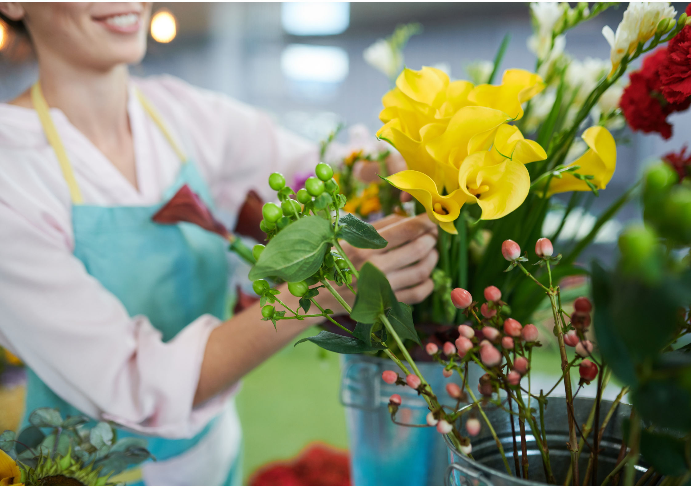 Bloemen vrijwilliger, het leven in volle bloei zetten