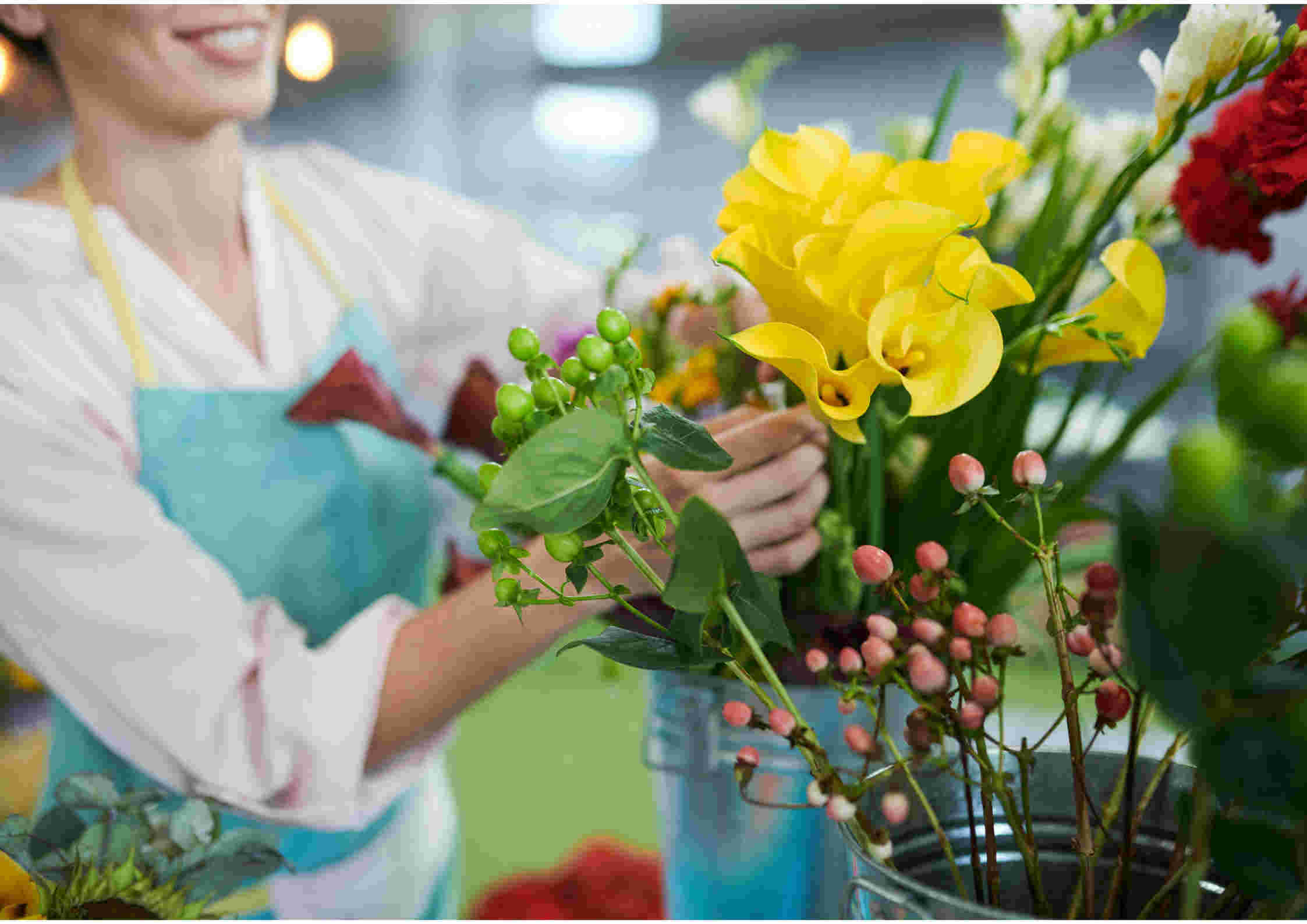 Bloemen vrijwilliger, het leven in volle bloei zetten