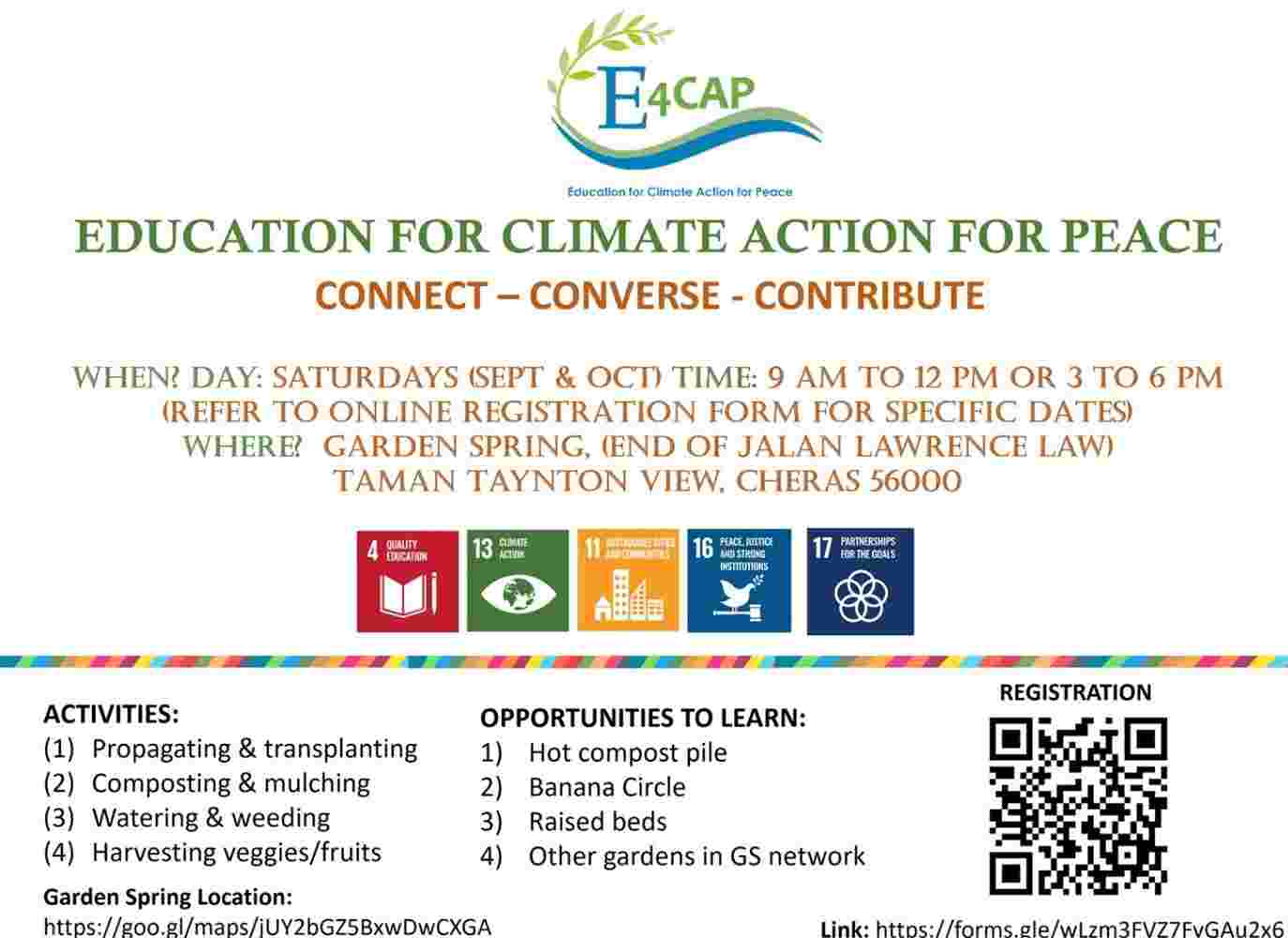 Education for Climate Action for Peace (E4CAP)