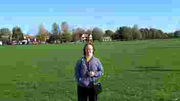 Amy CCVS Volunteer in the field