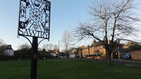 Image of Sawtry sign.