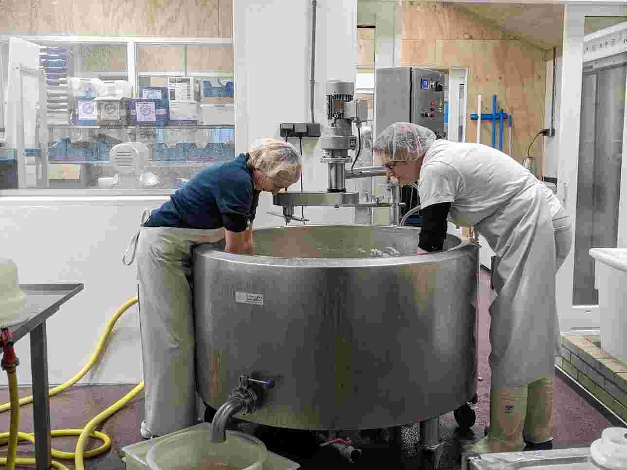 Kaas- en zuivel maken op de boerderij