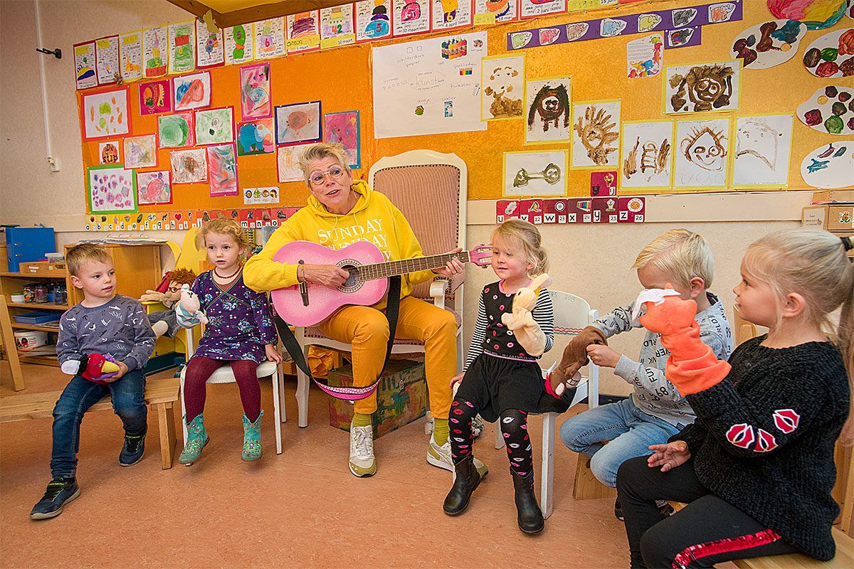 Begeleiden lunchpauze kleutergroep