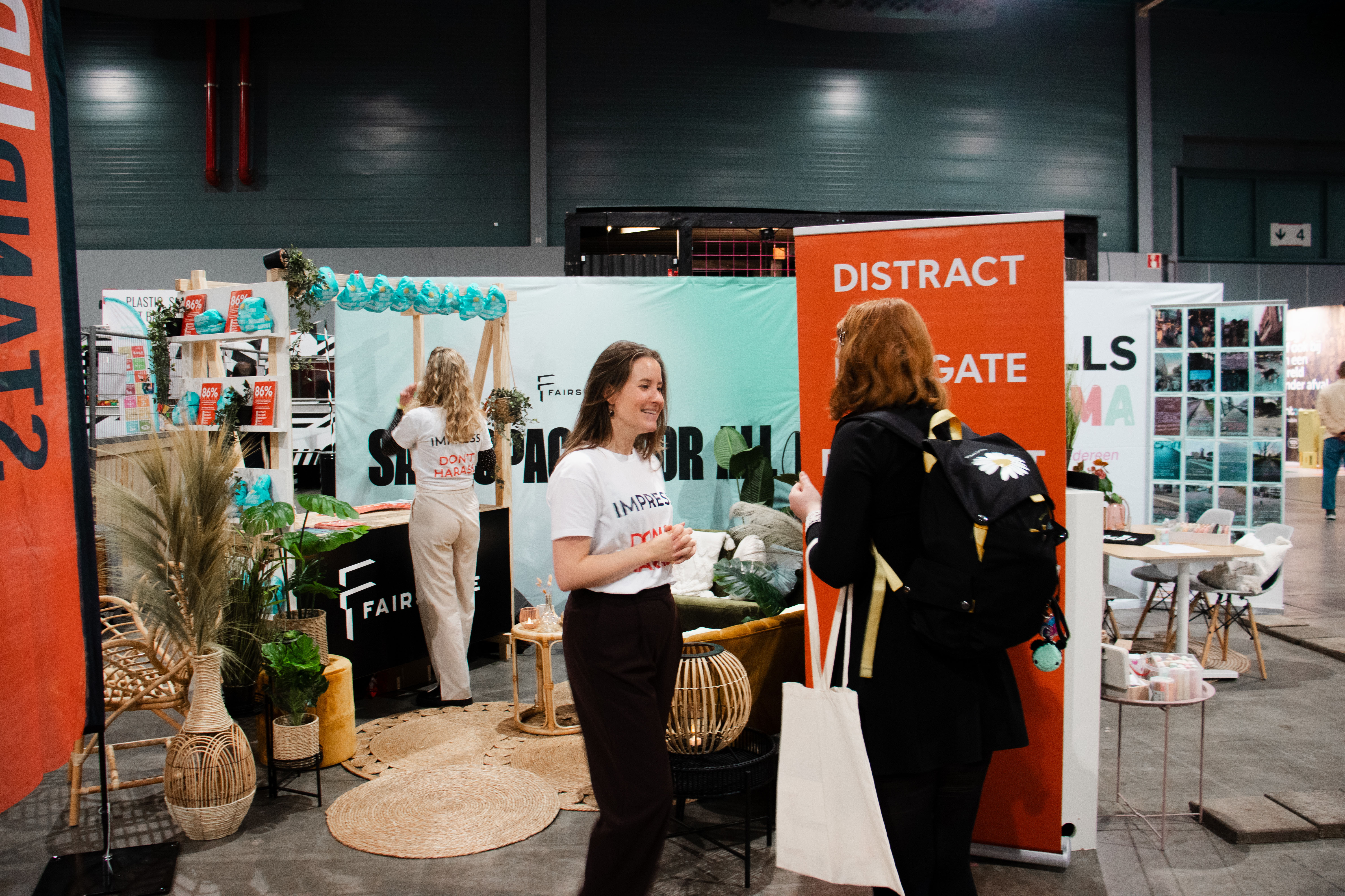 Talk to passersby about street harassment during Flag Day