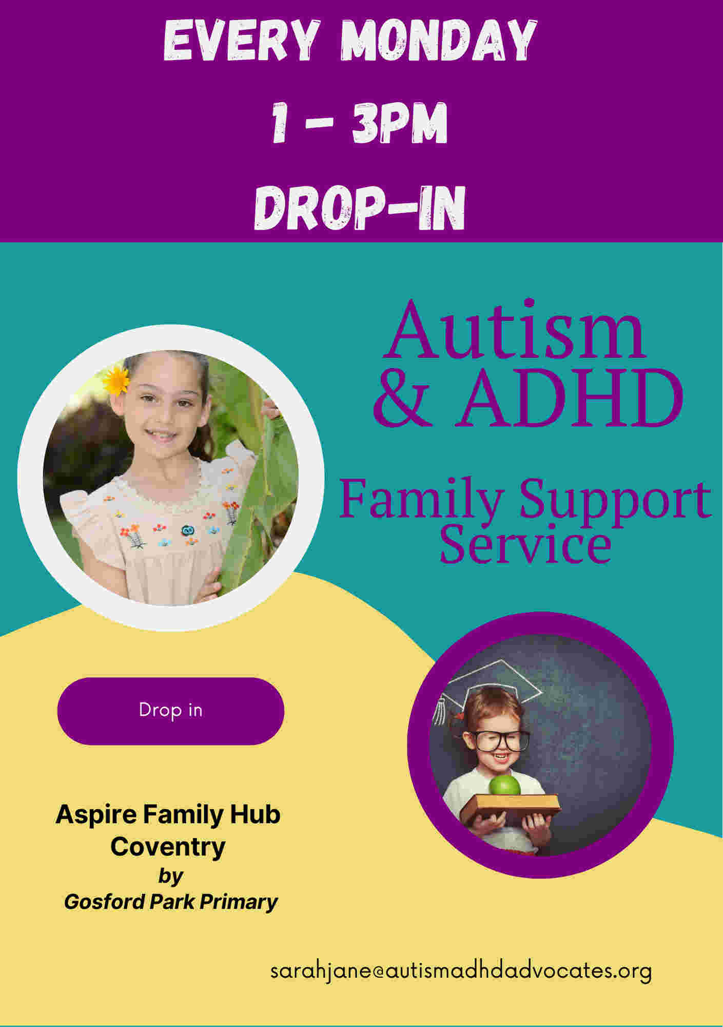SEND Support - ADHD/Autism - Family - Weekly Drop in - Aspire Family Hub