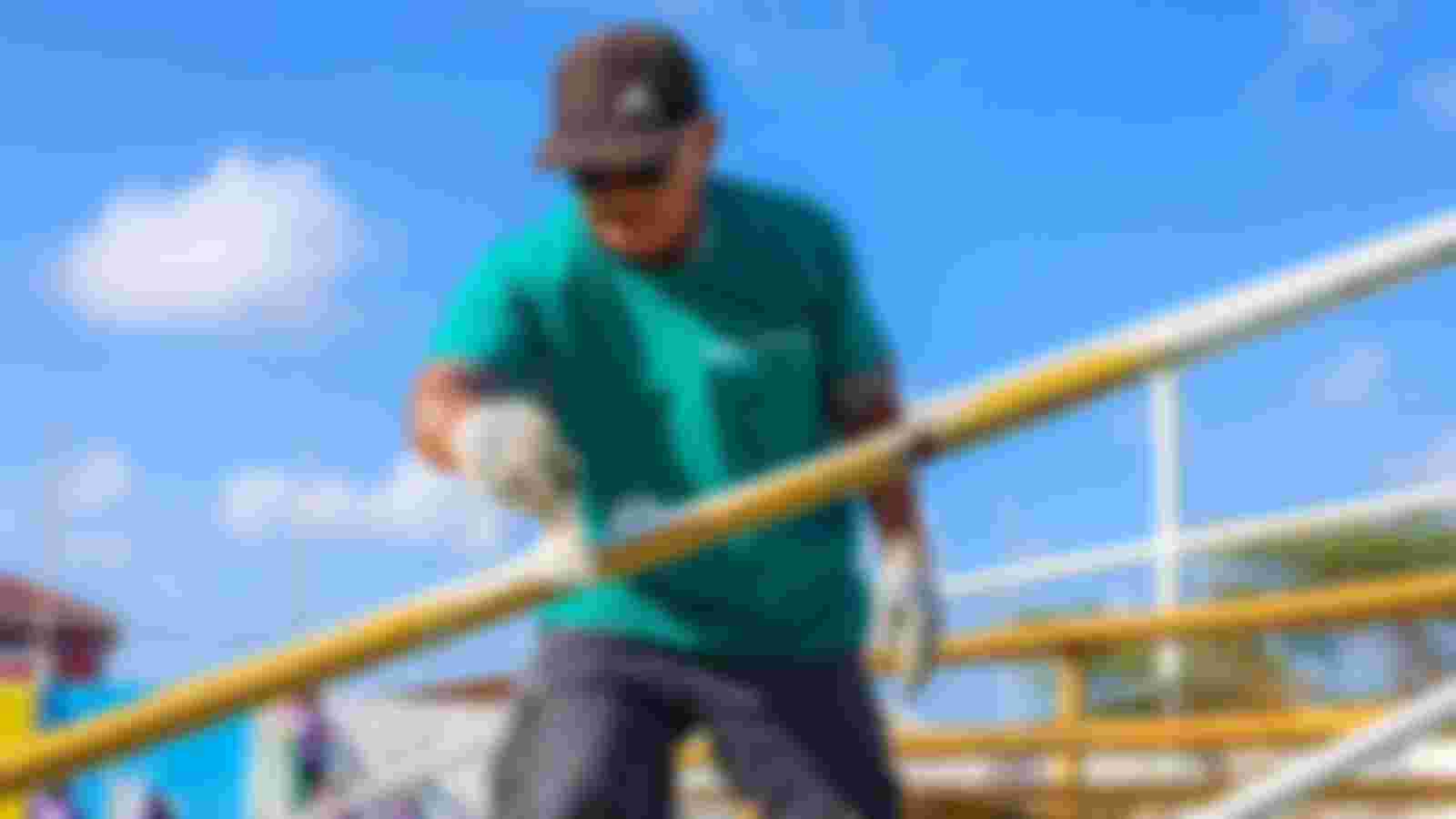 Painting our Sports Court