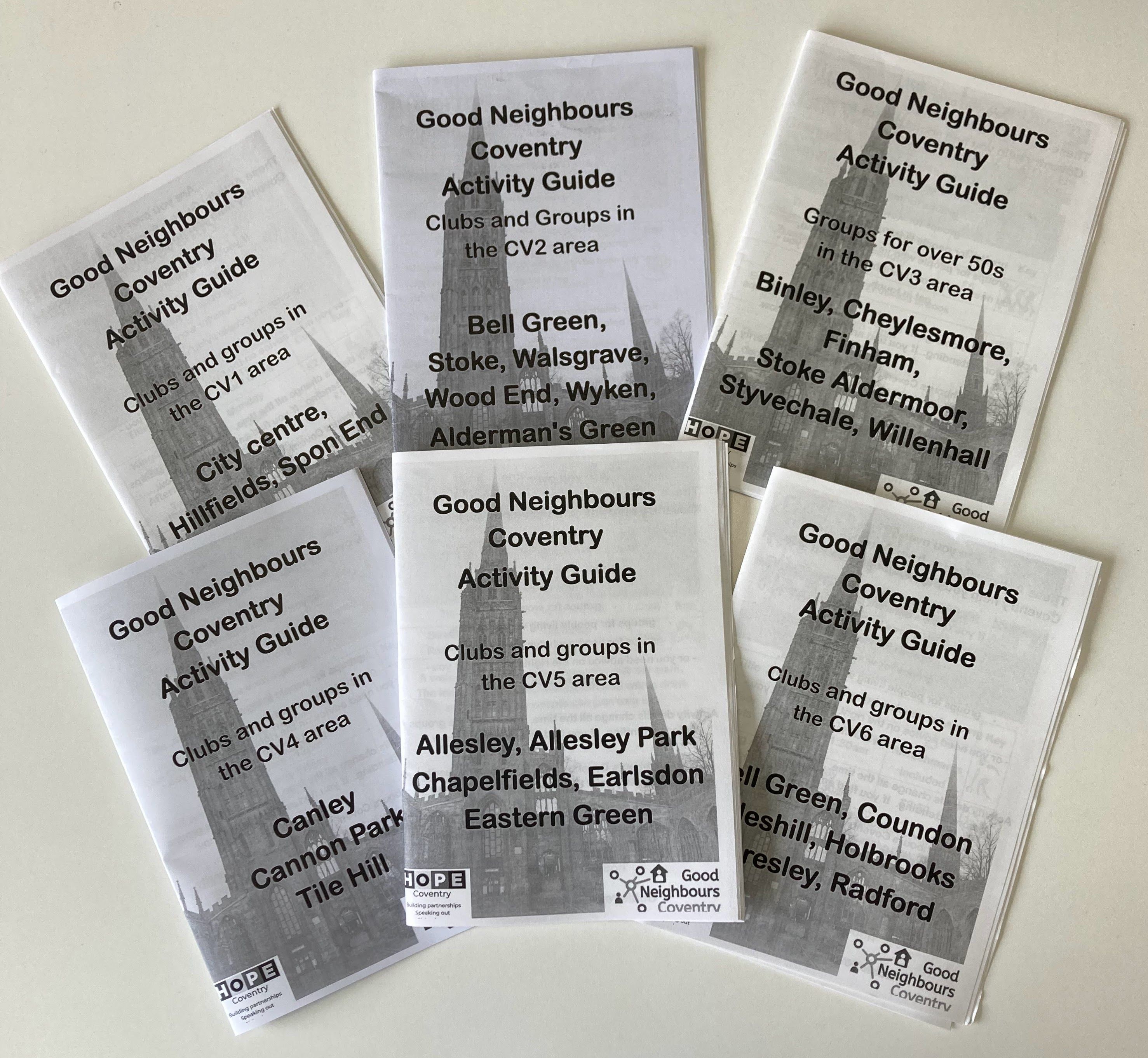 Use Publisher to update older people's social groups leaflet