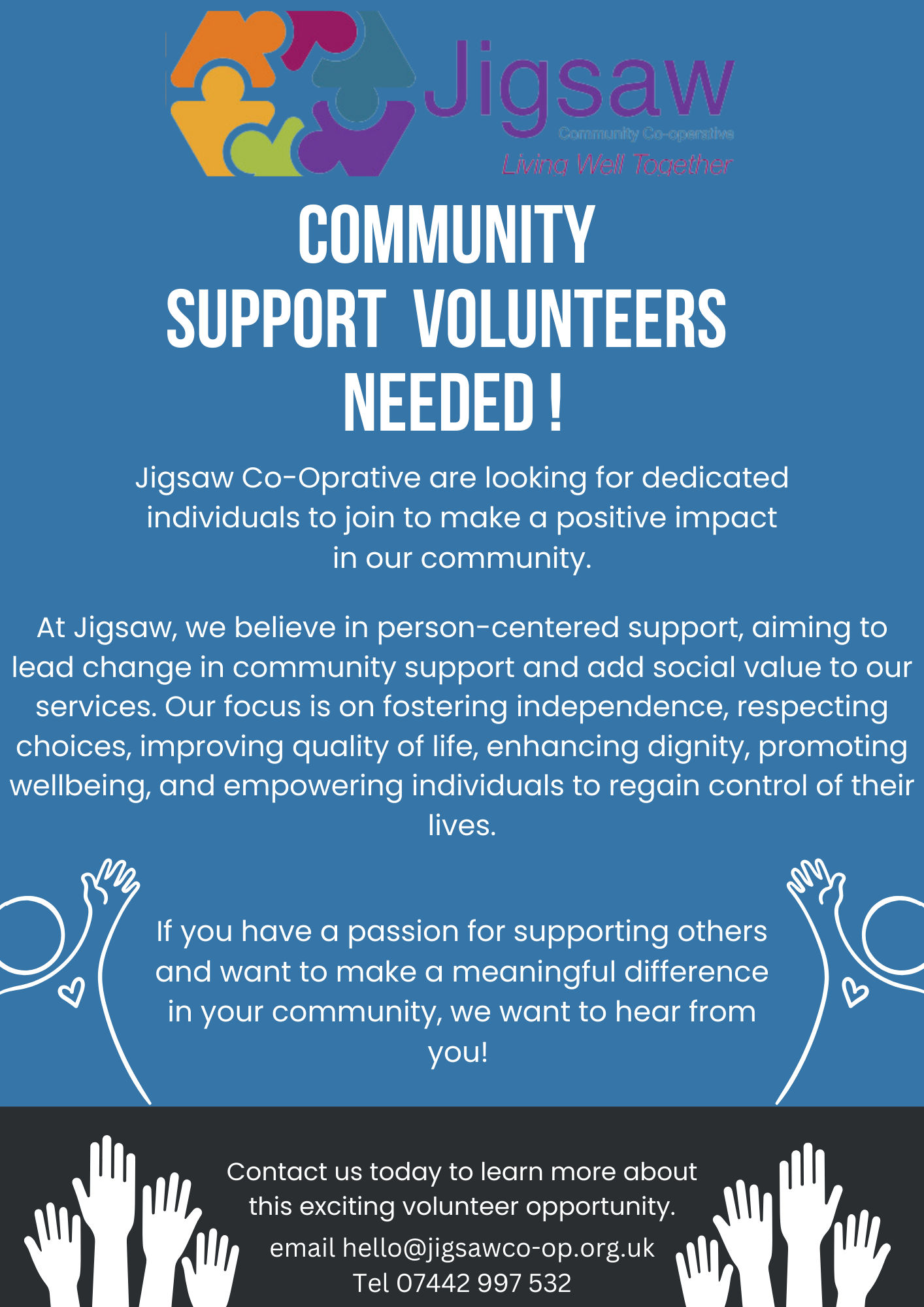 Jigsaw Community Co-operative -  Volunteer
