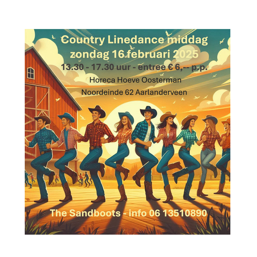 Country Linedancemiddag bij the Sandboots