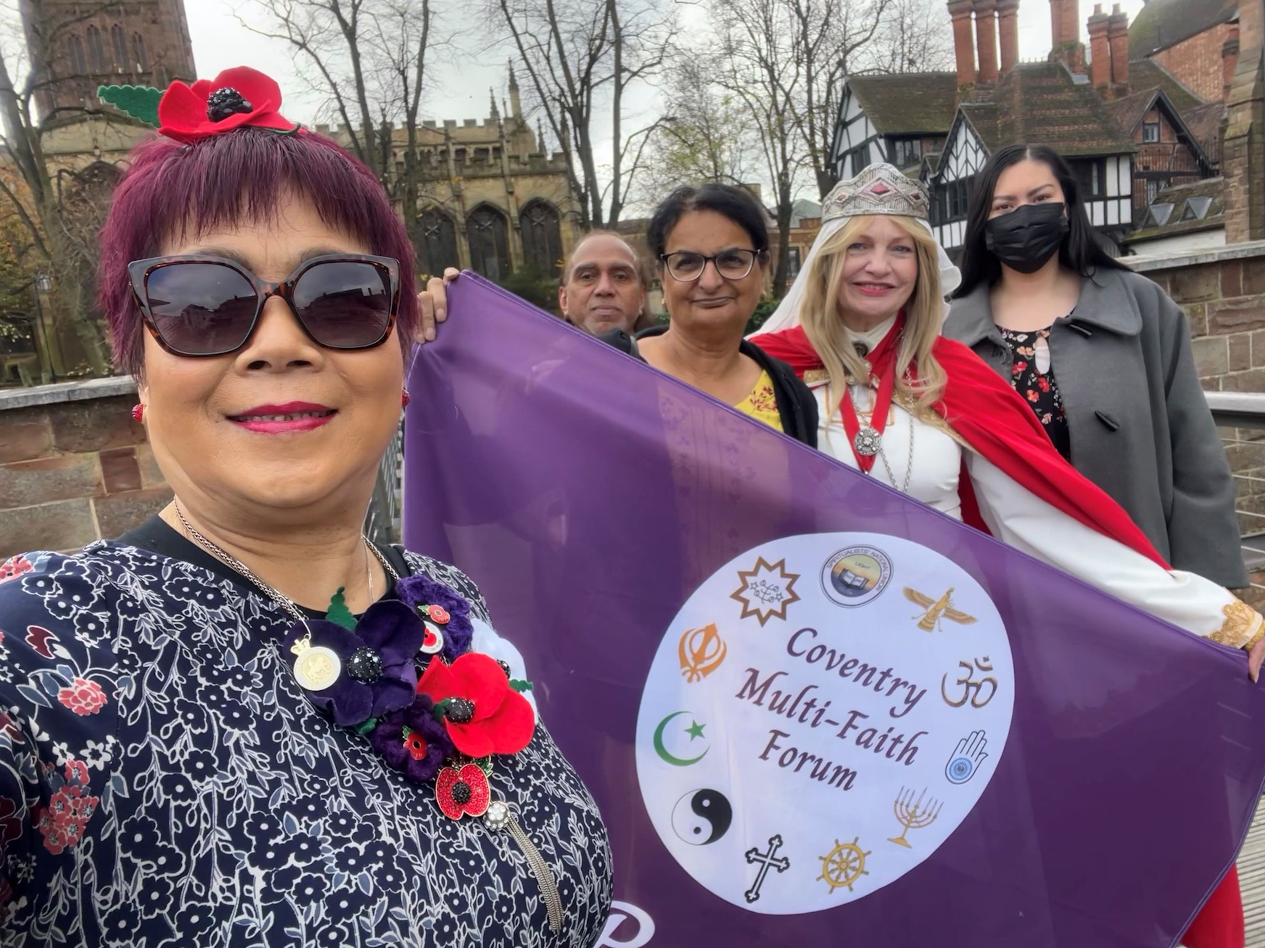 Annual Multi Faith peace walk with Lady Godiva