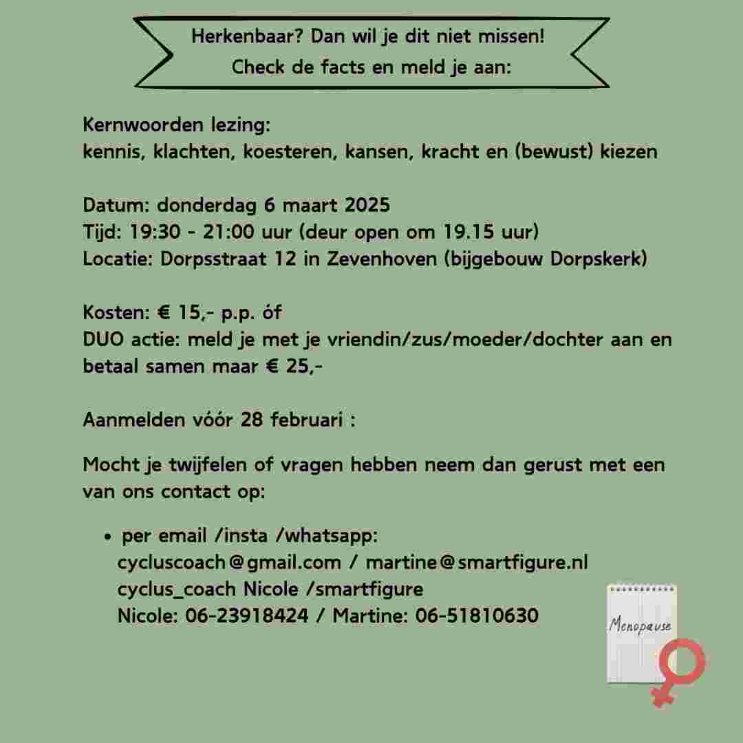 Vol vertrouwen de overgang in. Ontdek de kracht van leefstijl en bewustzijn