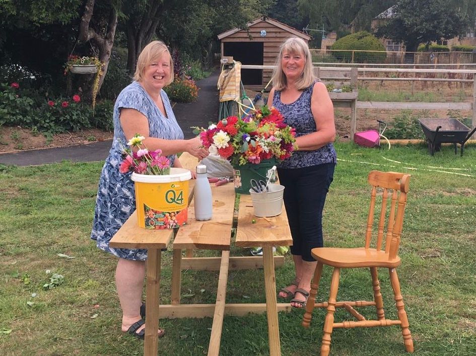 Group volunteering at ARK at Egwood CIC