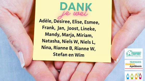 Bedankt, je bent geweldig!