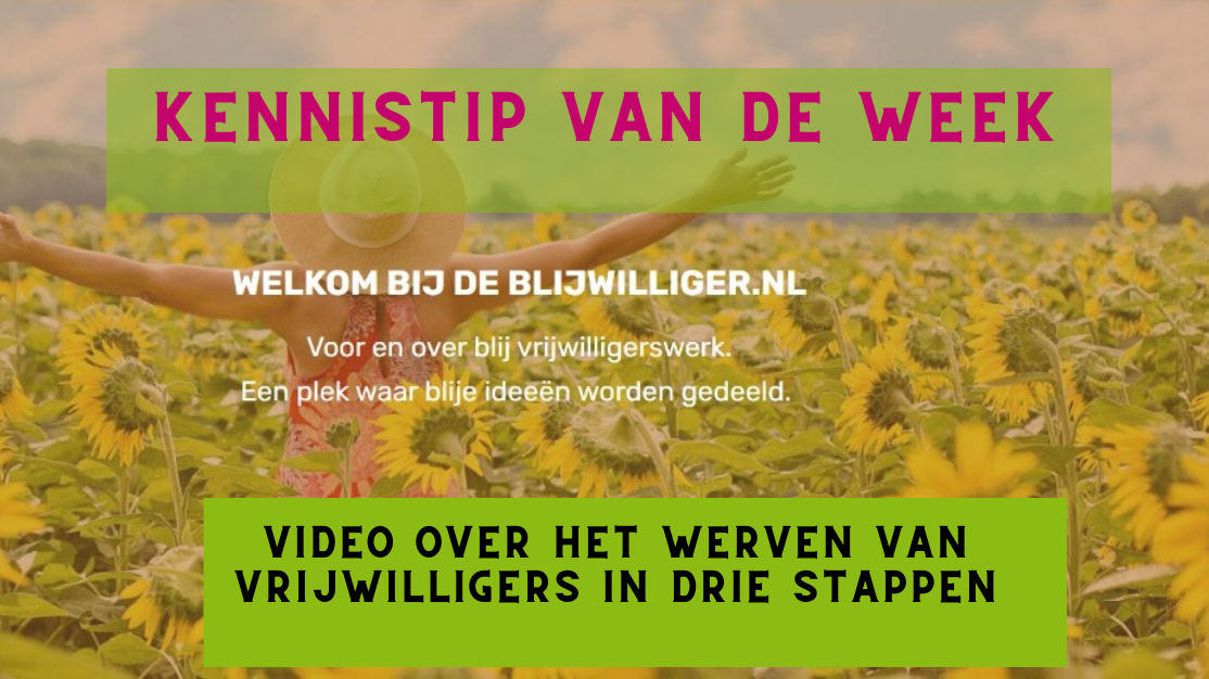 Video over het werven van vrijwilligers in drie stappen