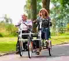 Gezellig bijpraten op onze tweepersoons Fiets?