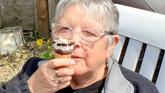 Alison at a carers group