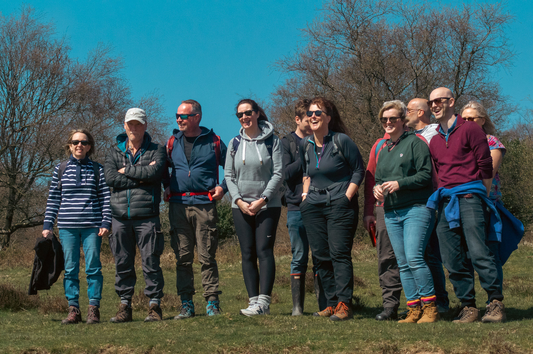 The EDF team on the Quantock Hills