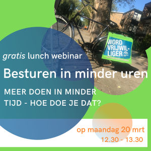 Webinar "besturen in minder uren"