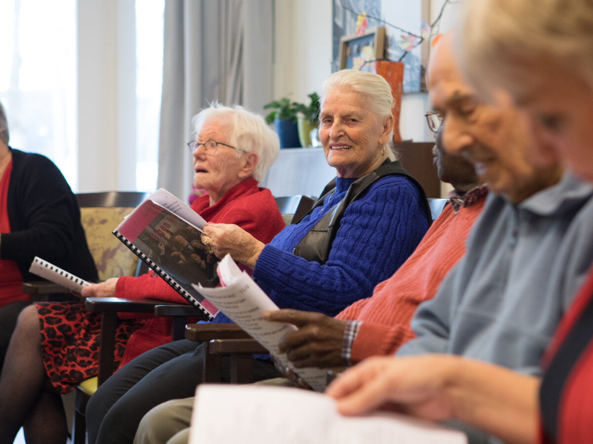 Assisteren bij de  zangvereniging