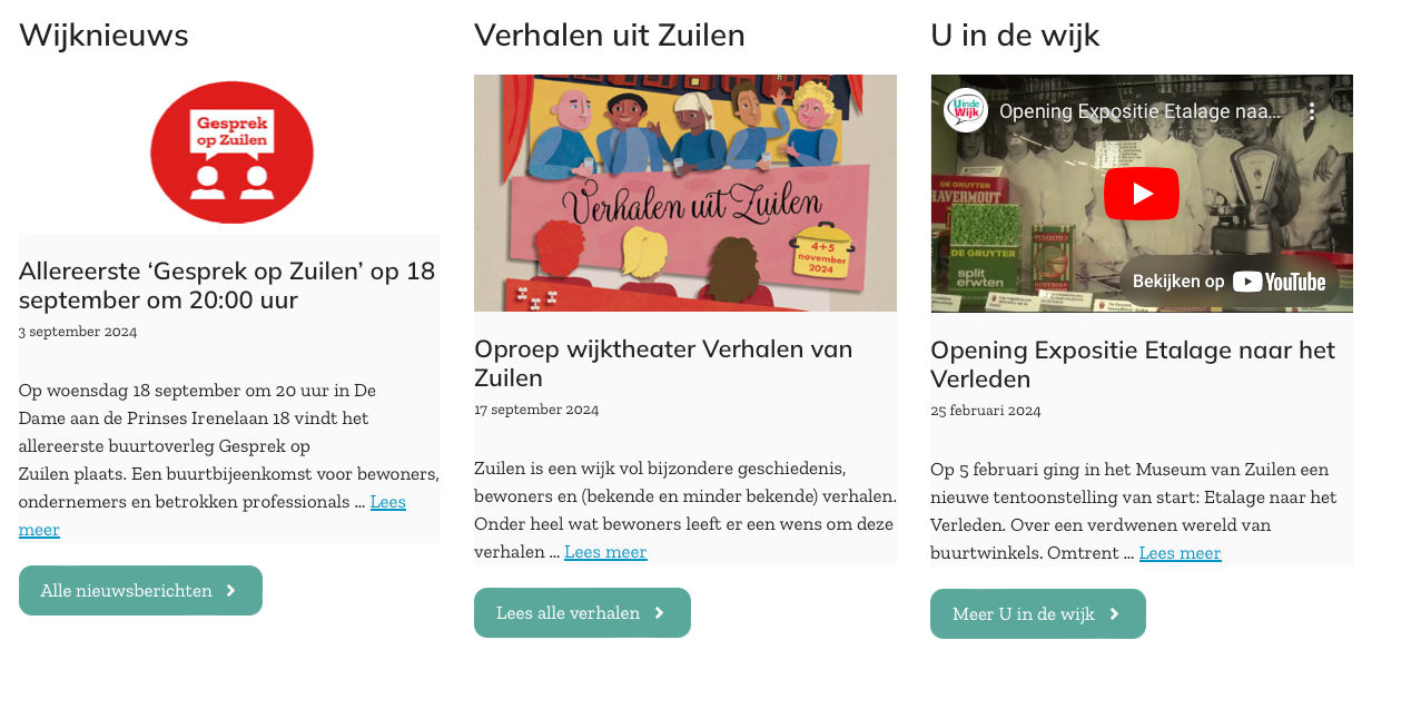 Zuilen Zoekt: Webmaster / webredacteur voor websites over/voor Zuilen