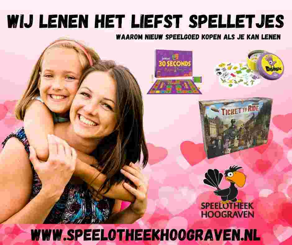 Kom erbij! Speelgoed lenen = Leuk. Help mee op maandagmiddag