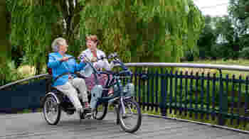 Samen er op uit met de duo-fiets?