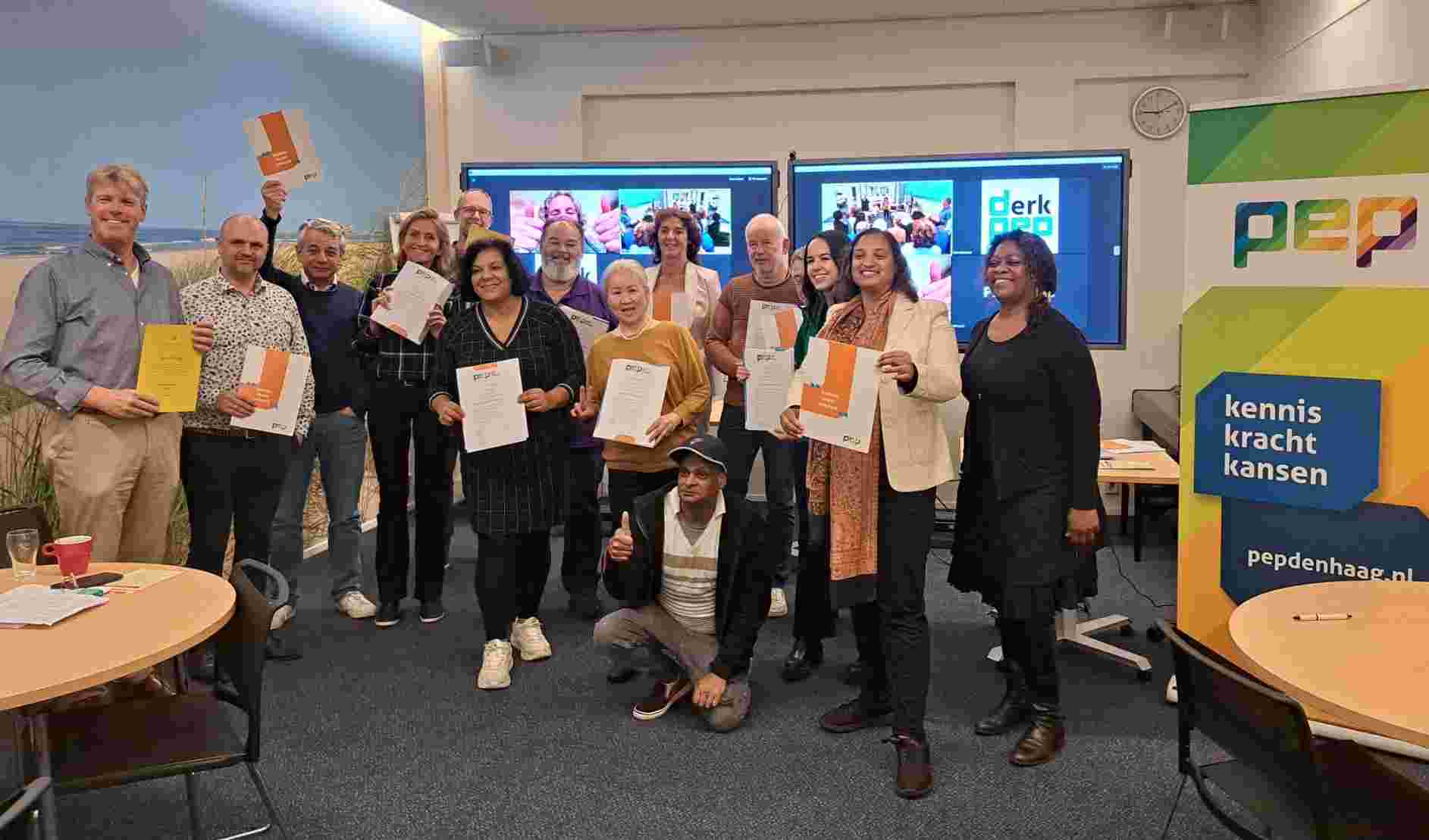 Gecertificeerde deelnemers aan de PEP Leergang