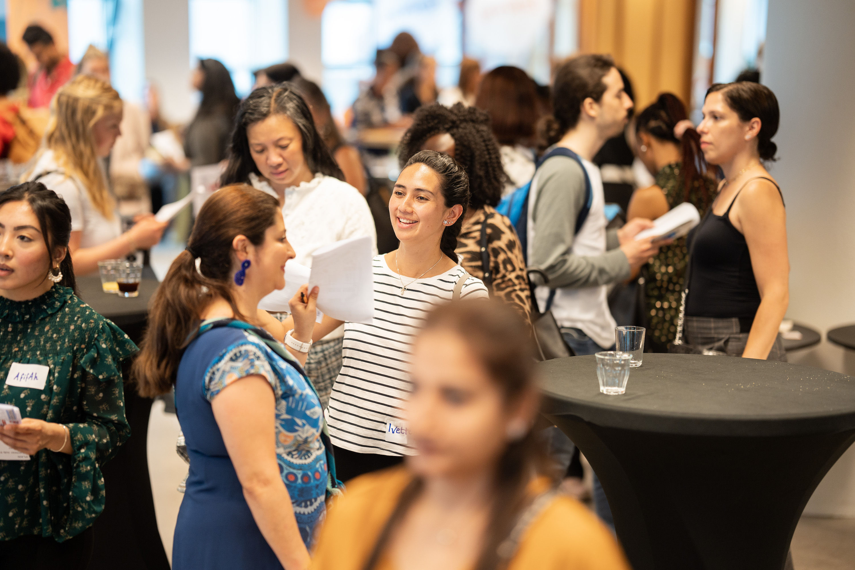  ﻿  Thursday, 19 May was a very special day for us at Volunteer The Hague: After two long years of pandemic restrictions, a sense of normalcy has finally returned to our lives, and in part to celebrate this, we were thrilled to finally be able to hold an in-person event again as part of our continued mission to serve our local expat and international community! The event was held at The Hague Humanity Hub's fantastic events space, which was a perfect venue for our attendees to mix and mingle with other local internationals, as well as with representatives from nearly 30 local NGOs and service organizations in attendance! These organizations serve a wide range of interests, including organizations devoted to the enforcement of human rights, refugee and migrant support, arts and culture promotion, animal care, multiculturalism, and elderly and child care. (A full list of the organizations in attendance may be found at the end of this article.) And with over 100 attendees joining us, the event was a huge success!        Our attendees spent their time during the three-hour event checking out the various tables set up by the representatives of the organizations in attendance. The reps spoke about their organizations' missions, current activities, and the benefits they offer their volunteers, and our attendees were able to ask questions and exchange contact information. It was a thrill to see everyone's enthusiasm for getting involved and bettering the local community. It was also great to see so many fantastic connections being made between attendees as well, and we hope this was the beginning of new friendships and support systems for each other!        We also had several speakers as part of our program. Gerko Viseé from The Hague International Centre gave an insightful and informative talk about the current state of the local job market, while VTH's very own project manager, Tetyana Benzoural, spoke about the benefits that volunteering can offer in terms of career goals and personal fulfillment. And to start off the event, we had PEP Director Fenna Noordermeer on hand to speak about PEP, VTH's mission within PEP, and how everyone has a valuable and unique role to play in volunteering activities in The Hague.        Finally, VTH volunteers Gabriel and Reem were on hand to have a short conversation with Tetyana about their experience volunteering at various organizations in The Hague. The key takeaways from this: Volunteering is a great way to meet new friends and professional connections, beef up your current job skills, and gain brand new job skills for those looking to change careers. And according to them, volunteering has also been a great way for them to get to know The Hague itself - the types of organizations that operate in the city, community goals, and even local culture and language!        We want to send our heartfelt thanks to Gerko for offering his insight and advice to support our community; to volunteers Gabriel and Reem for answering questions on stage; and to all of the attendees and organizations in attendance for making this a fun event where new friends and connections could be made. And a special thank you goes to the fantastic event volunteers who stepped up to help make this event a success! We very much look forward to offering more in-person events in the future!          Organizations in Attendance:   ACCESS - A foundation that relies on its English-speaking international and Dutch volunteers who enjoy helping others adjust to life in the Netherlands.  AFS Nederland - an international, non-governmental, non-profit organization that provides cross-cultural learning opportunities to impart knowledge, skills and understanding for a better and more peaceful world.  Arm Of Love International - A non-profit dedicated to Making Change Possible and Sustainable for all by educating, protecting, and supporting children and other disadvantaged groups in developing countries.  Centre for African Justice, Peace and Human Rights - a foundation devoted to promoting justice, peace and human rights through education, awareness, campaign, training, outreach (Legal / Medical) and capacity building in Africa.  CoderDojo Den Haag - a free, open and local programming club for young people.  Het Koorenhuis - a creative and cultural hotspot located in the center of The Hague in a monumental building with a rich history dating back to the 17th century.   Mammarosa The Hague - a non-profit that supports women who are being treated for breast cancer and gives information about early detection in the Netherlands.  Middin - a foundation dedicated to helping people with brain damage while helping them with their daily needs.  NL Cares - a volunteer pooling organization focussing on flexible volunteer work through social events, online volunteer agenda en corporate impact programs.  Ocan - a 36 years old foundation committed to improving the position and advocacy of the Caribbean Dutch and related groups.  Popradar Den Haag - the former Haags Pop Centrum, is an organization that provides a lively and diverse pop scene in The Hague.  Positive News Foundation - a young foundation that connects uplifting news articles with people looking for positive news.  Present Den Haag - a non-profit specialized in collaboration with all the professional welfare and mental healthcare organizations of The Hague and surroundings.  Reach & Teach - a foundation that aims to assist the integration of newcomers (status holders, asylum seekers, and migrants) in The Hague region by offering Dutch and English classes, buddy systems, and social events.  Saúde da Floresta - a foundation dedicated to helping the indigenous Amazone people of Brasil.  The Hague International Centre a point of contact for international staff of organizations and companies in The Hague region.  The Hungry Mind - a volunteer-run community centre for internationally-minded people.  Together International - a foundation with the mission to design and implement solidarity projects addressing the socio-economic situation that emerged from the Covid-19 international humanitarian crisis.  Vereniging Humanitas Home-Start - a project that offers support, practical help and friendship to parents by trained volunteers with parenting experience.  Vier het Leven - a foundation that helps to realize life-changing events for the elderly.  Vitalis - a foundation that matches a young person in need to an adult volunteer, to form a caring interaction that will promote the positive development of the young person.  VTV Thuismaatjes - an organization that supports people with disabilities to participate in daily life activities, such as walks, sports, going to the movies and having positive social contact with others.  Wijkz - a welfare organization for the residents of the Hague, to inform them about activities, voluntary jobs, support in the neighborhood and give practical help where needed.  Wool for Warmth - a non-profit dedicated to collecting wool and organizing knitting groups that knit for the homeless.  WWF - active in more than 100 countries and on 6 continents, this foundation does everything it can to protect and restore nature.