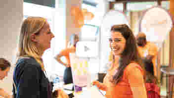 Hi there! Glad you could join. Come on in As always, the Mix & Match volunteer job fair will be an amazing opportunity for you to meet fellow internationals, mix and mingle with them and expand your social networks. Also, you can expand your professional network because we're going to have dozens of non-profits at our event. You're probably wondering what kind of organizations are going to be there - you name it - we're gonna have it. There will be organizations from helping elderly to looking after animals, fighting social justice, helping homelessness in the Netherlands, so make sure to register on May 13th at this beautiful venue of the Social Hub. Looking forward to seeing you there, bye!