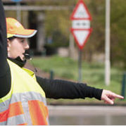 Verkeersregelaar bij evenementen