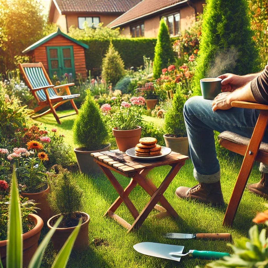Help mijn tuin bloeien en geniet van koffie en gezelligheid!