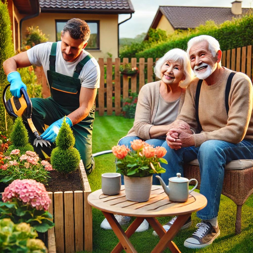 Kom jij voor dit lieve echtpaar de tuin voorjaar klaar maken?