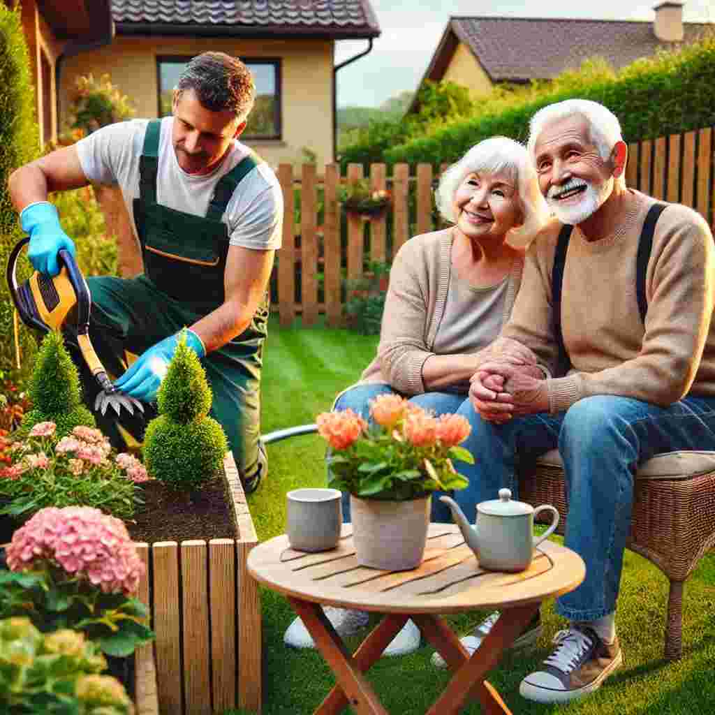 Kom jij voor dit lieve echtpaar de tuin voorjaar klaar maken?