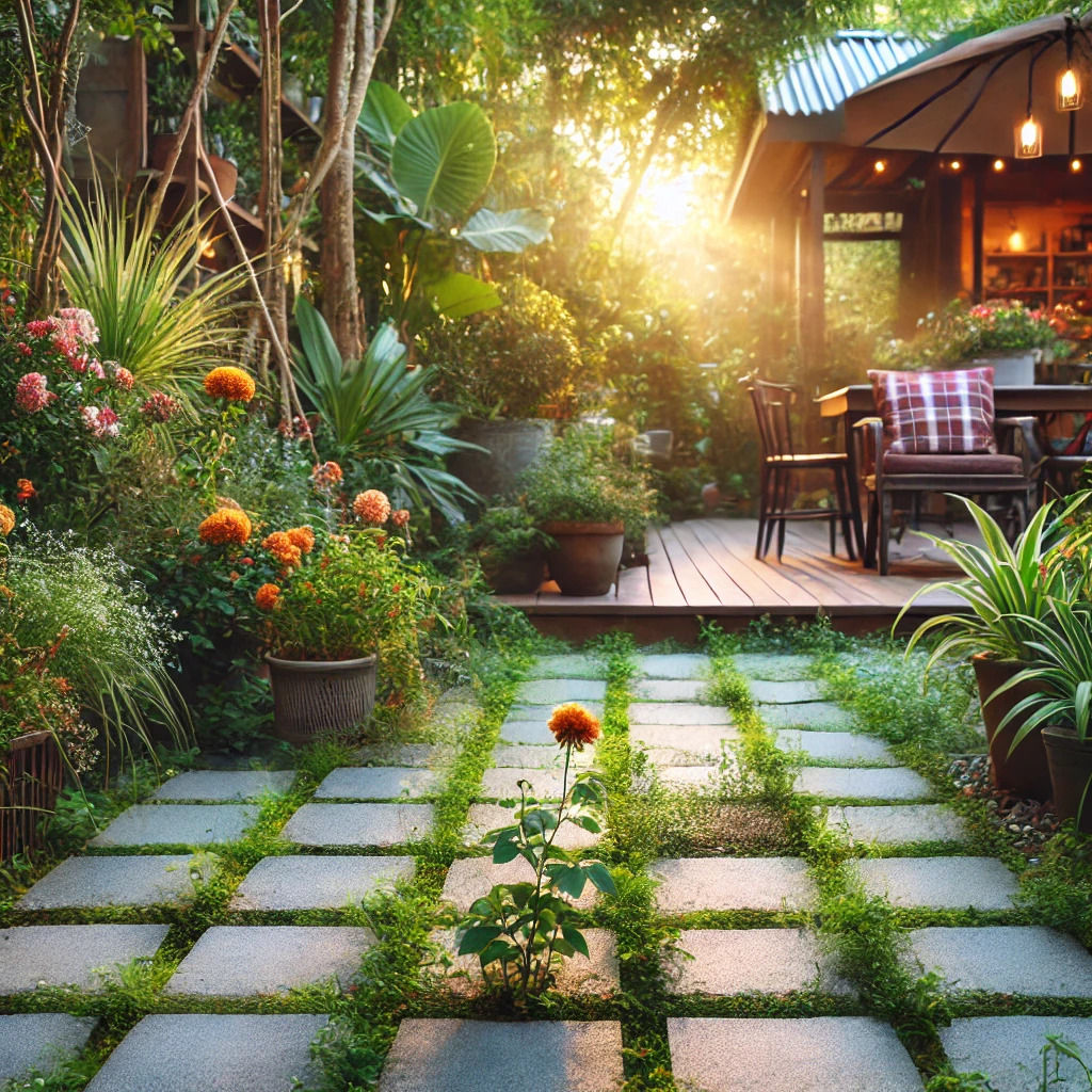 Hulp gezocht onkruidvrij maken van achtertuin voor echtpaar in De Goorn