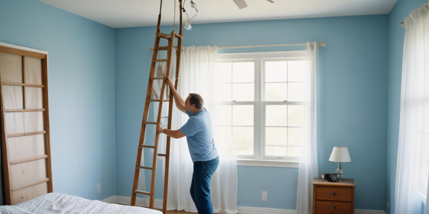 Hulp gezocht wie kan helpen met het ophangen van twee lampen in de slaapkamers?