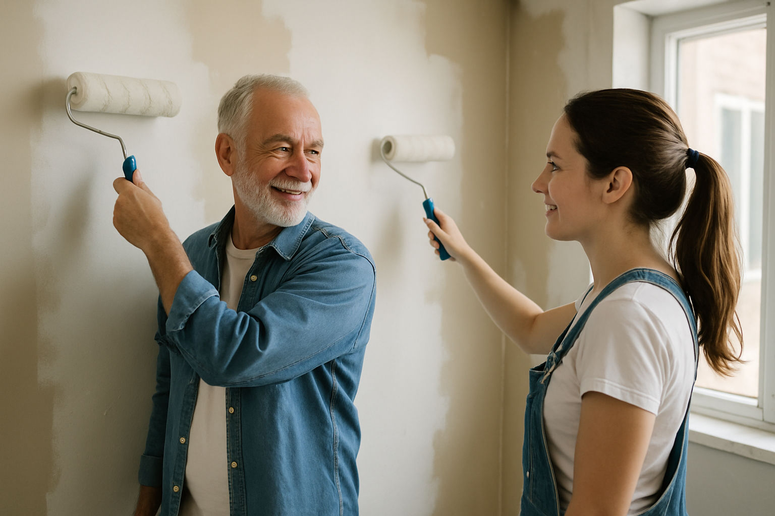 Help een meneer met verven na brand: samen maken we zijn huis weer thuis