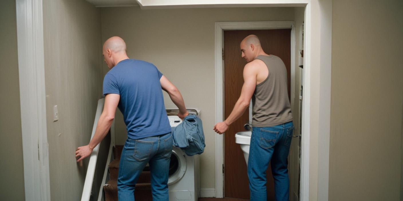 Til 'm erin! Mevrouw zoekt spierballen voor een wasmachine-missie