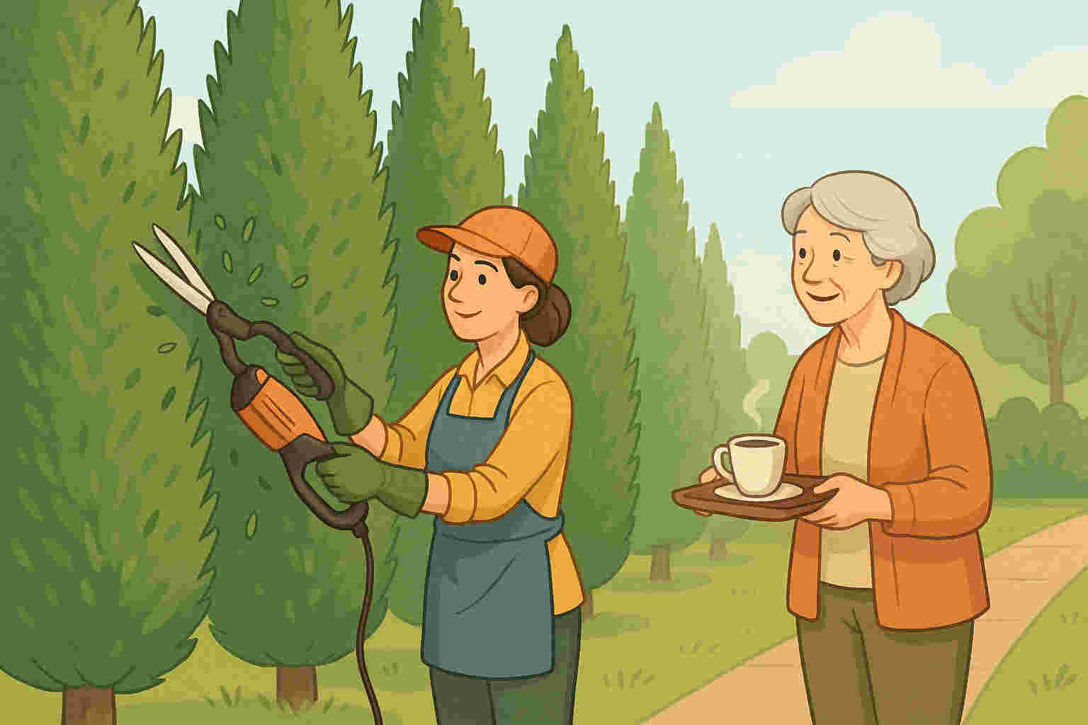 Knip knap knip de conifeer weer in model!