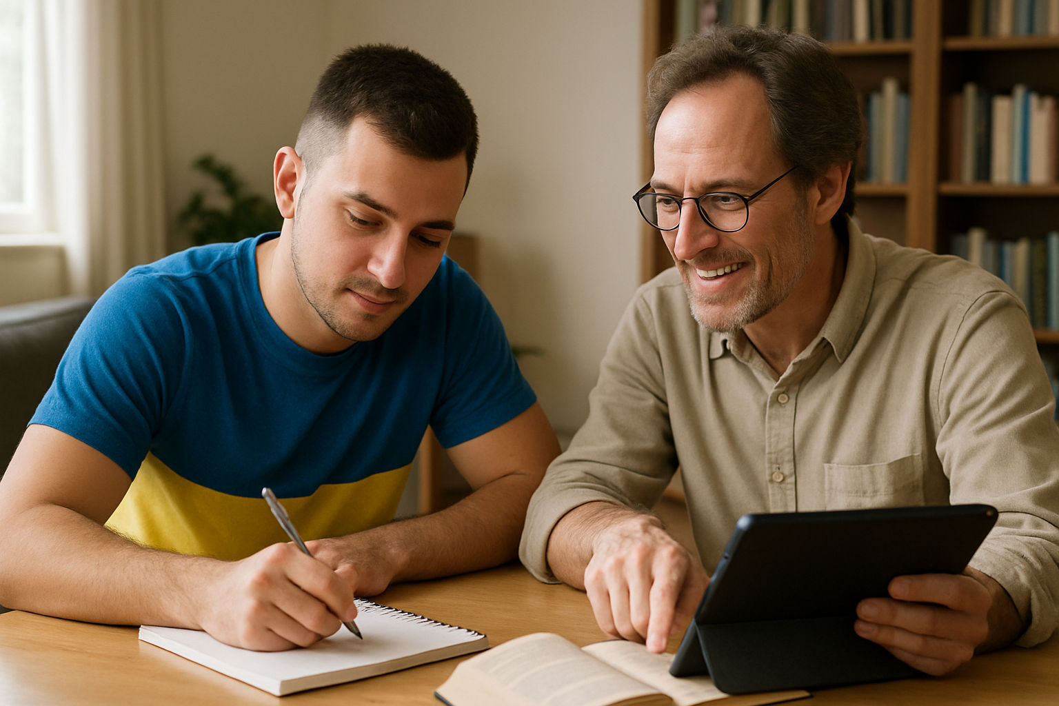 Ondersteun een Oekraïense jongen bij het Nederlands