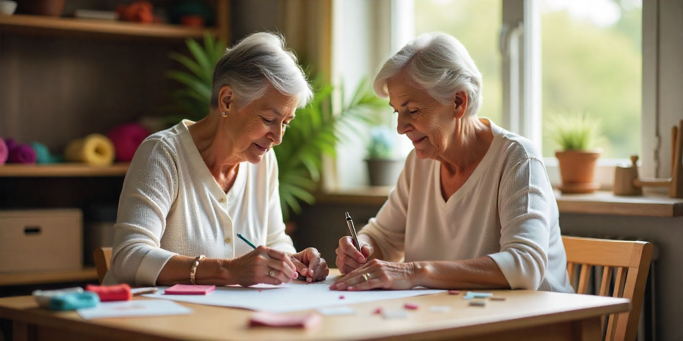 Creatieve dame zoekt gezelschap voor schilderen, tuinpraat en sportklets.