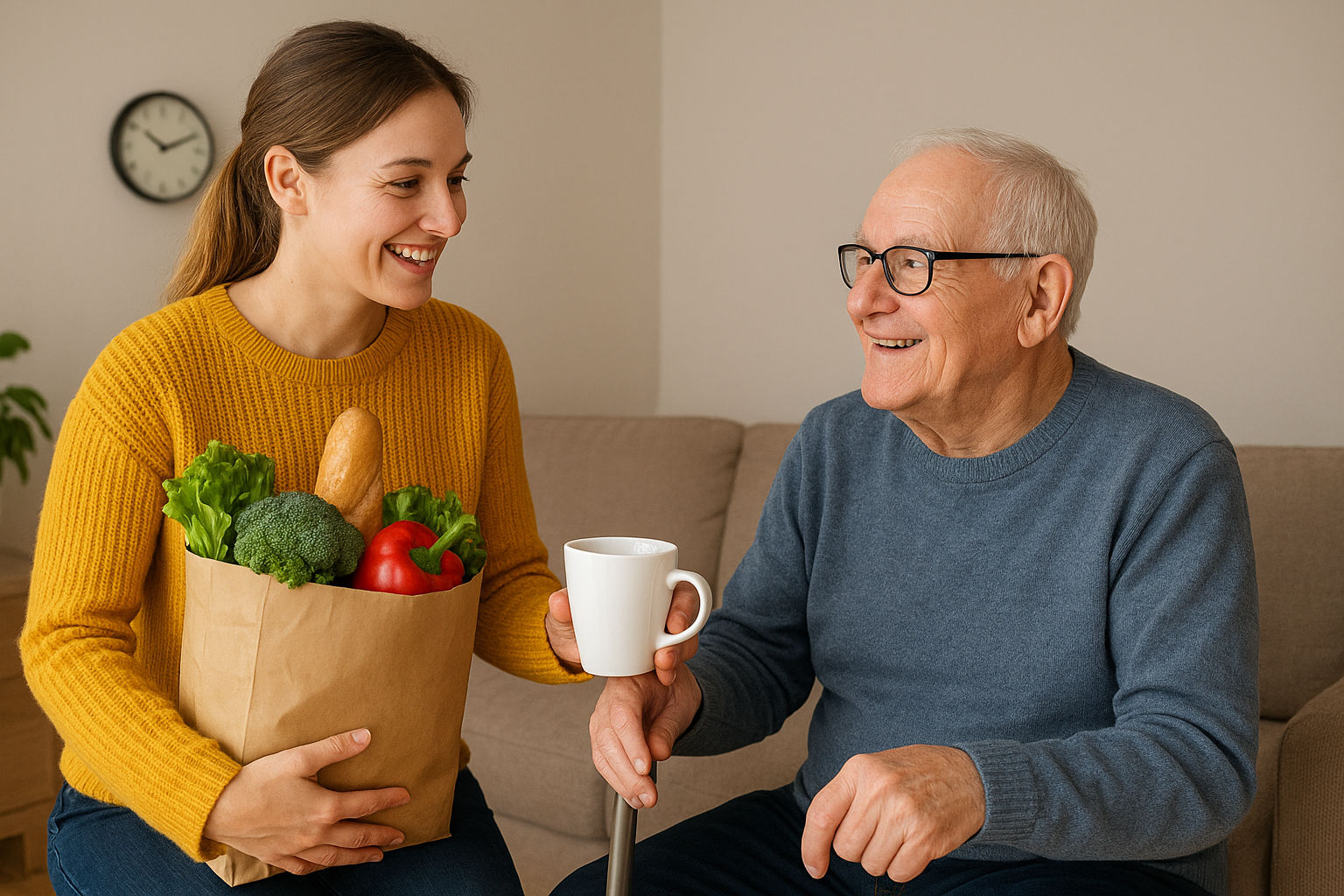 Word jij zijn wekelijkse boodschappenvriend en koffiemaatje?