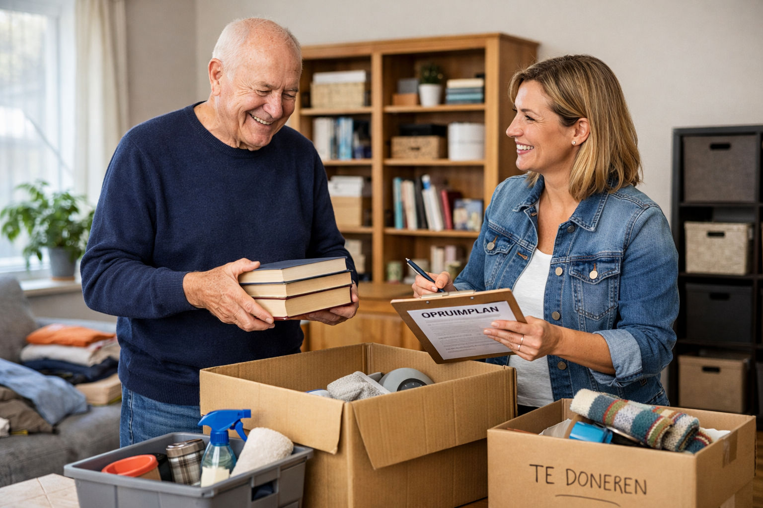 Help een meneer structuur en overzicht houden na zijn thuiskomst