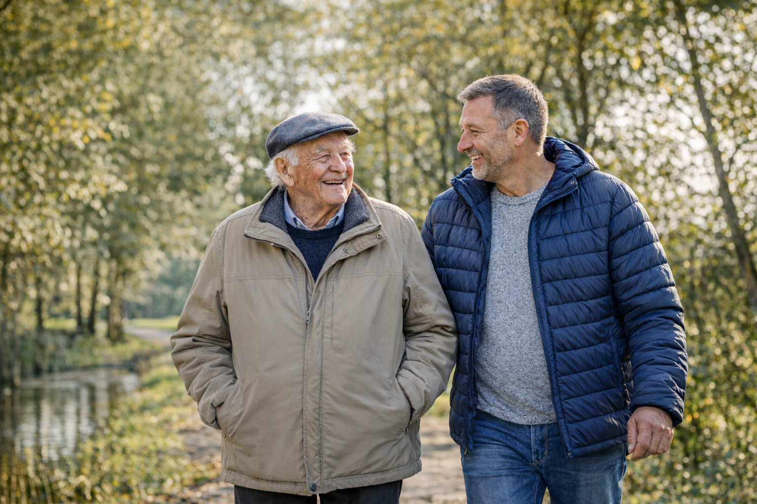 Alleenstaand meneer zoekt jou om samen te wandelen en gesprekken te voeren