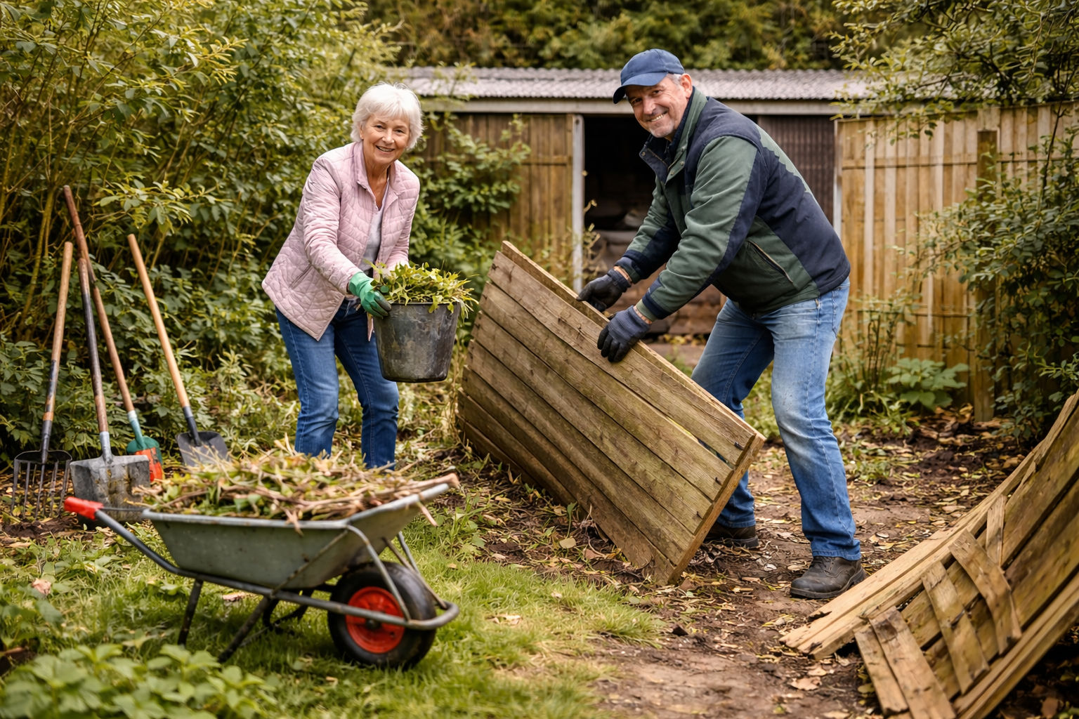 Red de tuin en bevrijd de schuurdeur!
