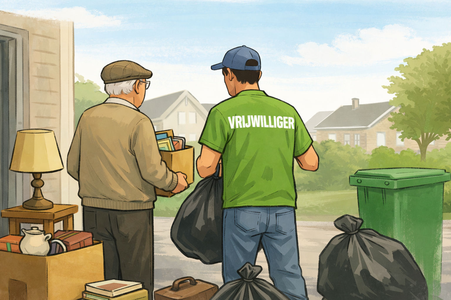 Opruimtopper gezocht om kamer te helpen ontspullen voor ziekenhuisbed