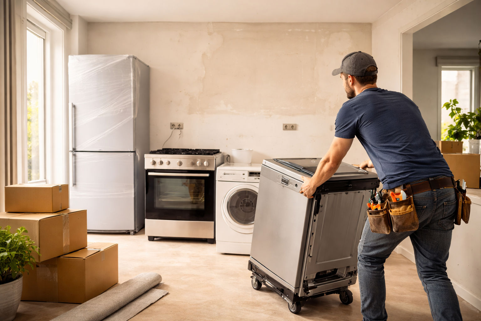 Handige hulp gezocht bij tijdelijk verplaatsen keukenapparaten 🔧