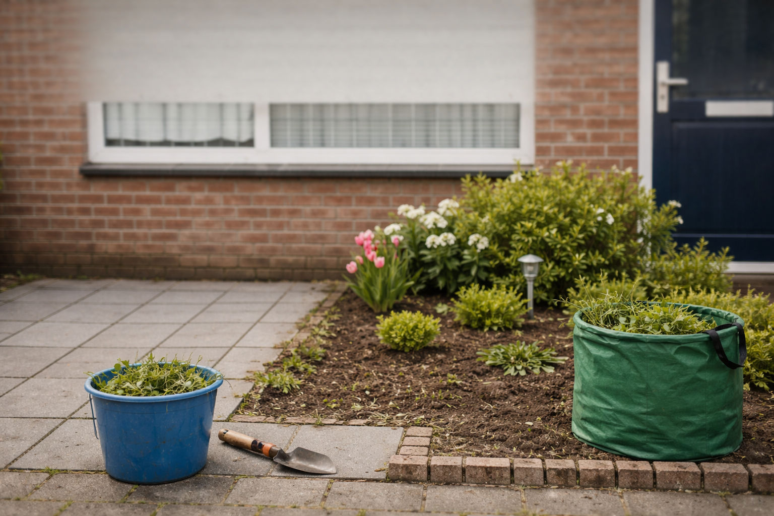 Help deze dame door haar kleine voortuin weer netjes te maken 🌷